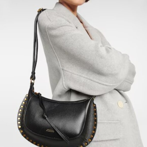 Isabel Marant Sleek Black Crossbody with Gold Details Fashion❤️🎉🎉🎉🎉 - Picture 6 of 8